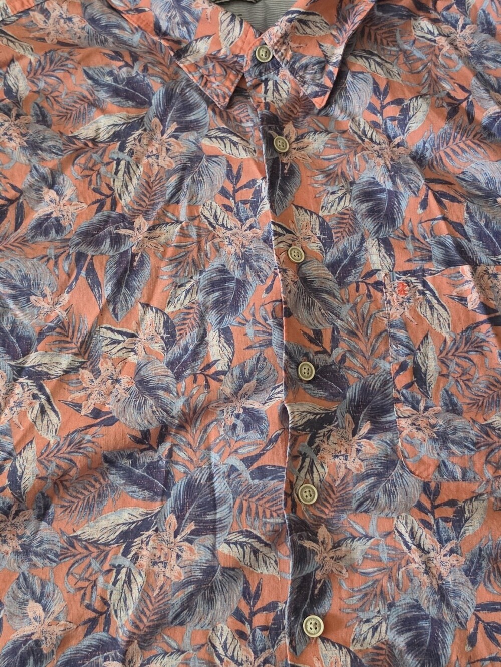 Izod Saltwater Men's Tropical Print Button-Up Shirt 2xb